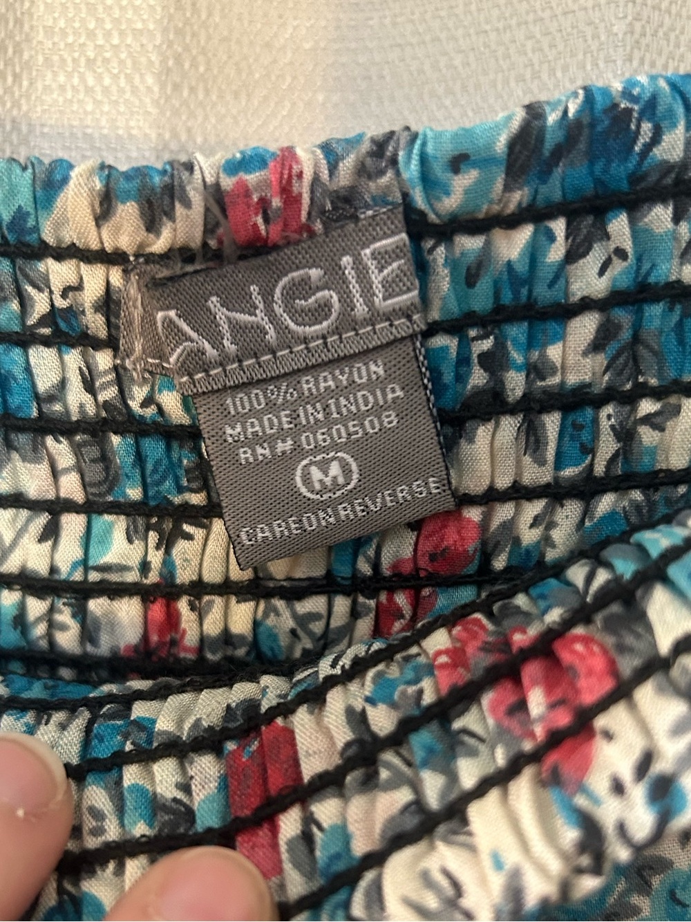 Angie Floral Smocked High Waisted Shorts - Picture 2 of 9